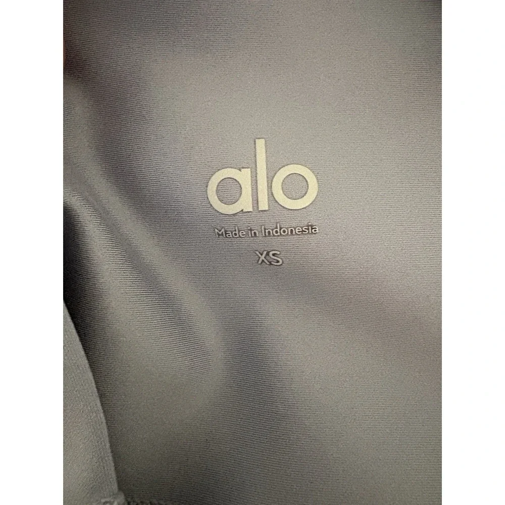 Alo Yoga High Waist Airbrush Leggings Womens XS Lavender Gray Athleisure